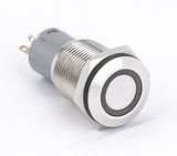 UL Self Locking 16mm Waterproof Illuminated Sealed Metal Push Button Switch