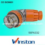 IP66 Waterproof Three Phase 3 Round Pin Angled Plug with CE