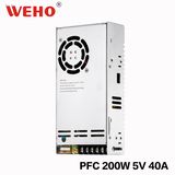Ce RoHS Approved 200W 5V 40A Power Supply with Pfc