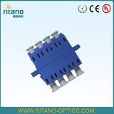 LC Sm Quadruplex Fiber Optics Adapter with RoHS and Ceramic Sleeve
