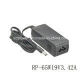 65W Switching Power Adapter for Laptop with Ce, UL Certification