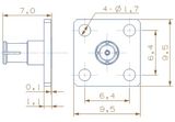 SMP Type Female 4 Hole Flange Mount Connector