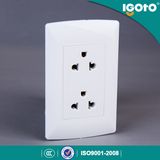 Igoto 3 Pin Universal Receptacle Wall Switch Socket