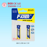 1.5V Farer Super Alkaline Dry Cell Battery (Lr6 AA, Am-3)