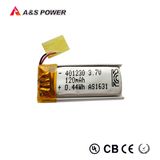 3.7V 120mAh Li Polymer Rechargeable Lipo Battery for Wireless Devices