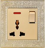 British Standard 13A Multi-Functional Switched Socket Outlet with Neon (N4)