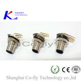 M12 Right Angled Front Mount Panel Connector