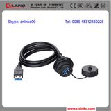 Waterproof IP67 USB3.0 a Male to Female Connector