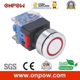 Onpow 30mm Push Button Switch (LAS0-K30-11EB/R/12V, CE, CCC, RoHS)