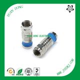 F Compression Connector for Coaxial Cable RG6