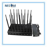 New Style Desktop Cellphone & GPS Signal Jammer, Jammer for All Cellphone, Remote Control, VHF/UHF Radio Jammer/Blocker