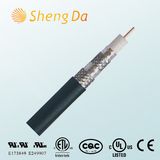 Rg 6u RF CATV Communication Coaxial Cable Quad Shield