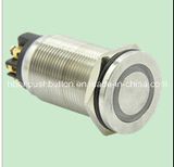 New Type (19mm) Hyperplane Ring-Illumination Momentary Latching Push Button Switch
