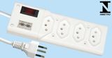 4 Outlets Brazil Power Strip with Switch