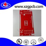 2 Layer Circuit Board with Red Solder Mask and Chemical Gold