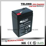6V4ah Rechargeable Lead Acid Battery with Ce UL Certificate