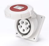 16A 3P+N+PE IP67 Panel mounted socket(Angle) (MN1542)