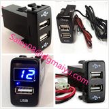 Universal 5V Dual USB Port Toyota USB Charger