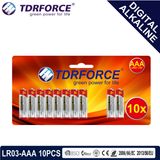 1.5V Digital Alkaline Battery Dry Battery with BSCI (LR03-AAA 10PCS)