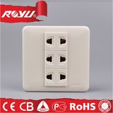 Pansonic Design Module Type 3 Gang Wall Socket with Shutter