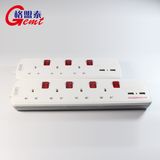 Factory OEM UK Type 3 Way Power Outlet 13A 250V Power Strip