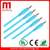 Blue Color 3.5mm Mono Cable Jack Audio Cable