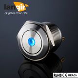 16mm New Type Short Body Waterproof Flat Stainless Steel DOT Momentary Pushbutton Switch (Ls16-F-M1-S-D-B)