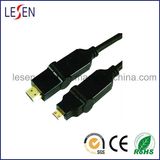 HDMI Cable, HDMI Plug to Mini Plug, Rotary Type