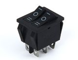 on-off-on Black Double Rocker Switch
