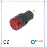 Red Round Head LED Indicator Push Button Switch with Plug