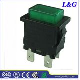 16A Power Dpst Illuminated Push Button Switch