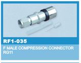 Male Rg11 Compression F Connector