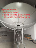 150 180 240 300 400 450cm 1.5 1.8 2.4 3 3.7 4 5m 4 6 8 10 12feet C Band Satellite HD Parabolic Paraboloid Steel Fiber Iron Solid TV Digital HD Dish Antenna