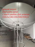 150 180 240 300 400 450cm 1.5 1.8 2.4 3 3.7 4 5m 4 6 8 10 12feet C Band Satellite HD Parabolic Paraboloid Steel Fiber Iron Solid TV Digital HD Dish Antenna