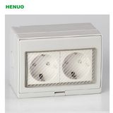 South Africa Electrical 250V/16A 2 Way Single Control Waterproof Switch Socket