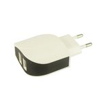 Travel Germany, France, USA, Indonesia, Korea USB Travel Adapter Ce RoHS Approved Leaf Shape USB Dual Wall Charger 5V 2A Factory Supply EU Us