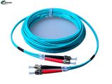 FTTH Best Price St-St Om3 mm Duplex Blue Fiber Optical Patch Cord for Conmunication Cable