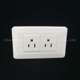 South America ABS Copper Material 10A 250V Double Sockets (118Z-044)