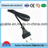 European Standard Type 2-Pin Power Cord with RoHS