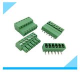 6 Way Green Pluggable 3.81mm Angle Screw Terminal Block Connector
