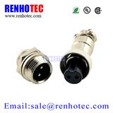M12 2 Pin Gx12 Connector Circular Aviation Electrical Connector