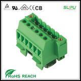 Ns15 DIN Rail 5.08mm Pitch Male Connector with Nut
