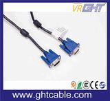 1.5m High Quality Male-Male 3+4/3+6 VGA Cable for Monitor/Projetor (J002)