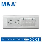 Ma20 Series 3 G 1 Way Switch & 2g Parallel American Socket