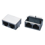 CAT6 Dual Ports 10p8c Transformer 1000 Base-Tx 1X2 RJ45 Connectors