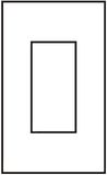 1-Gang Decora Screwless Wallplate, Snap-on Mount