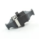 MPO Fiber Optic Adapter with Black Housing and Cap
