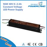 High Efficiency 96W 40V 0~2.4A Constant Voltage LED Power Supply