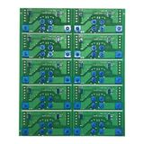 Peelable Printed Circuit PCB Board with Immersion Gold, OEM, Fr-4.
