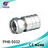 Rg11 RF Crimp Cable Connector for Coaxial Cable (pH6-5032)